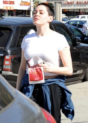Rose McGowan out in Los Angeles